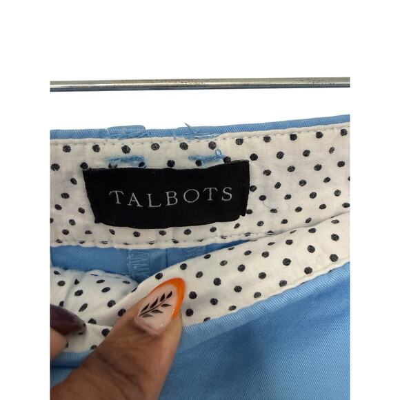 Talbots Plus Blue Basic Casual Everyday Perfect Skimmer Cropped Pants Size 12 - Picture 3 of 12
